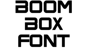 Boom Box Font Download