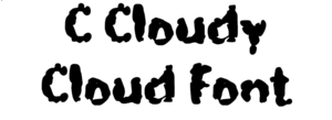 C Cloudy Cloud Font Download