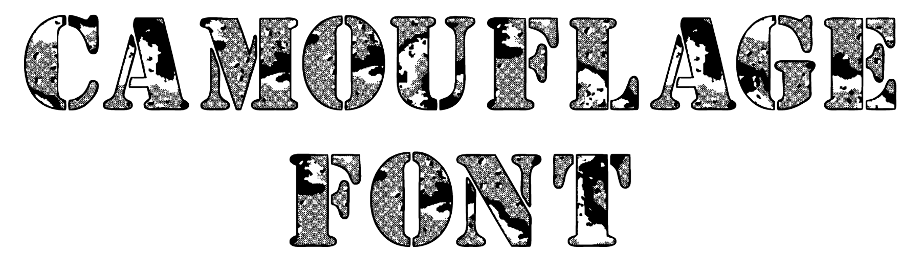 Camouflage Font Download