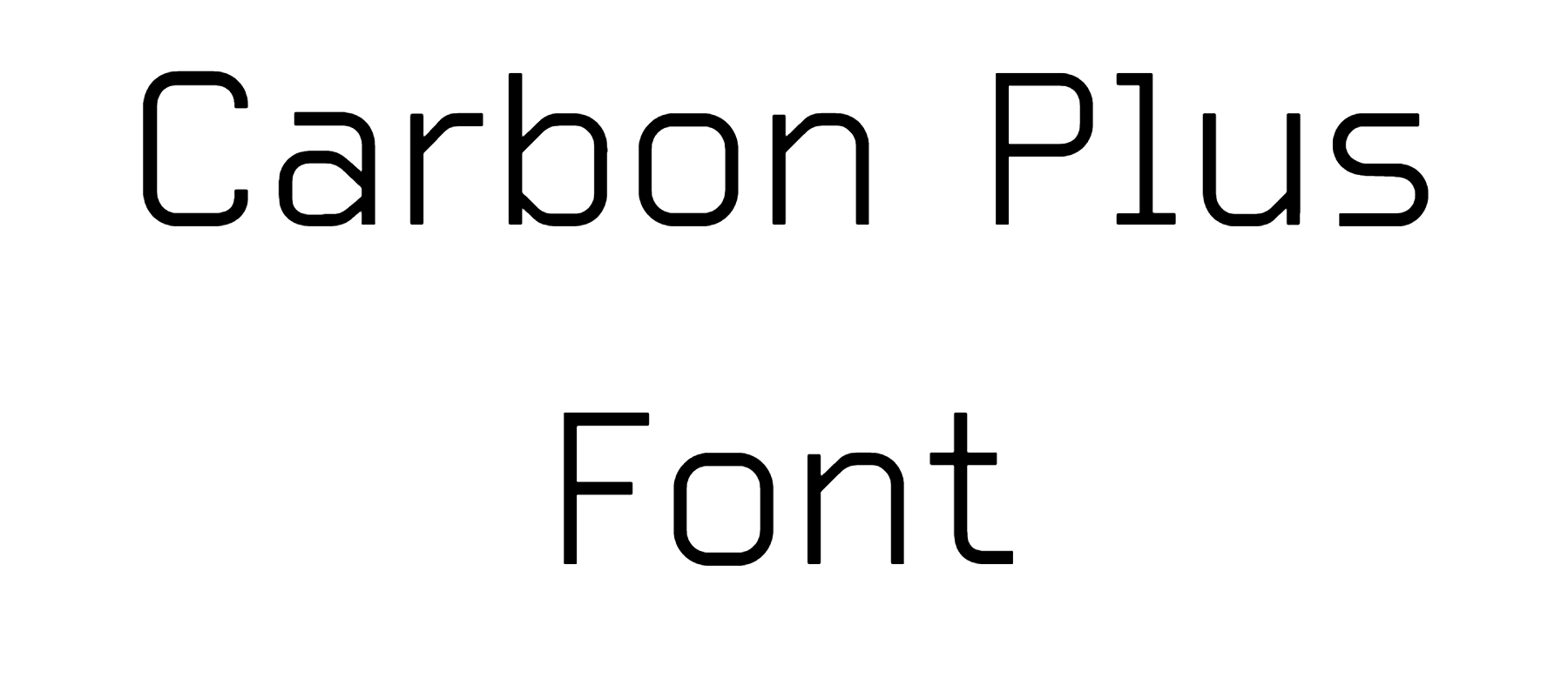 Carbon Plus Font Download