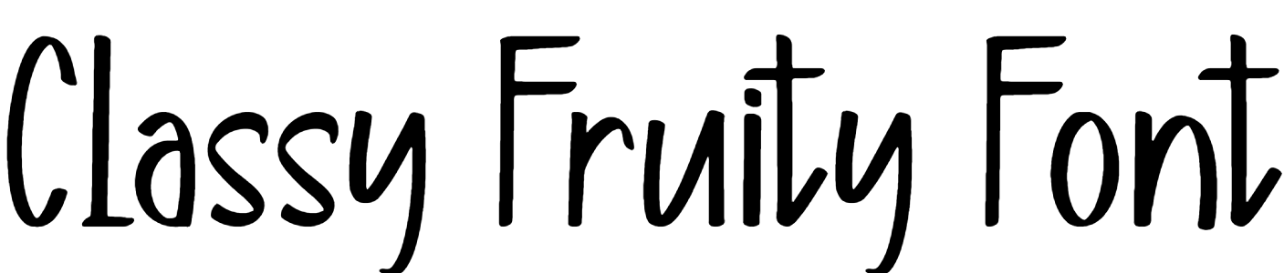 Classy Fruity Font Download