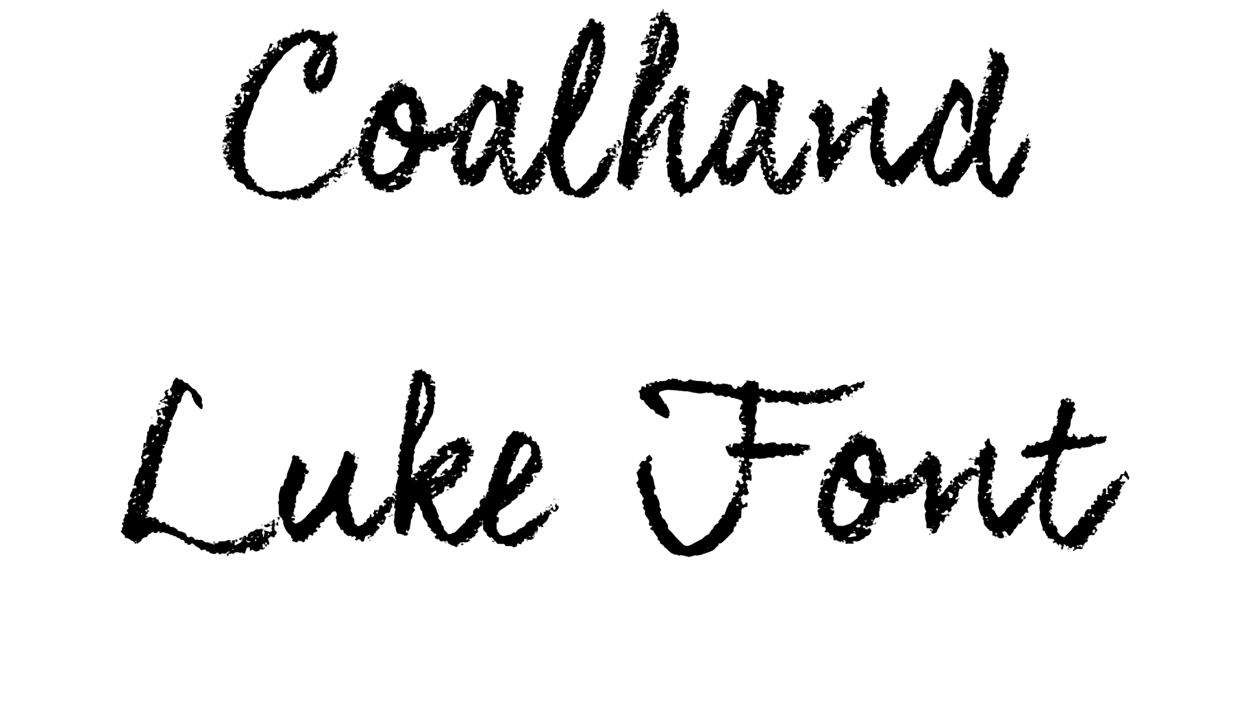 Coalhand Luke Font Download
