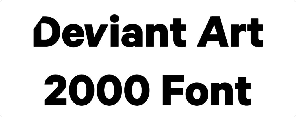 Deviant Art 2000 Font Download