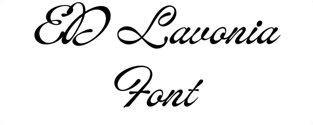 ED Lavonia Font Download