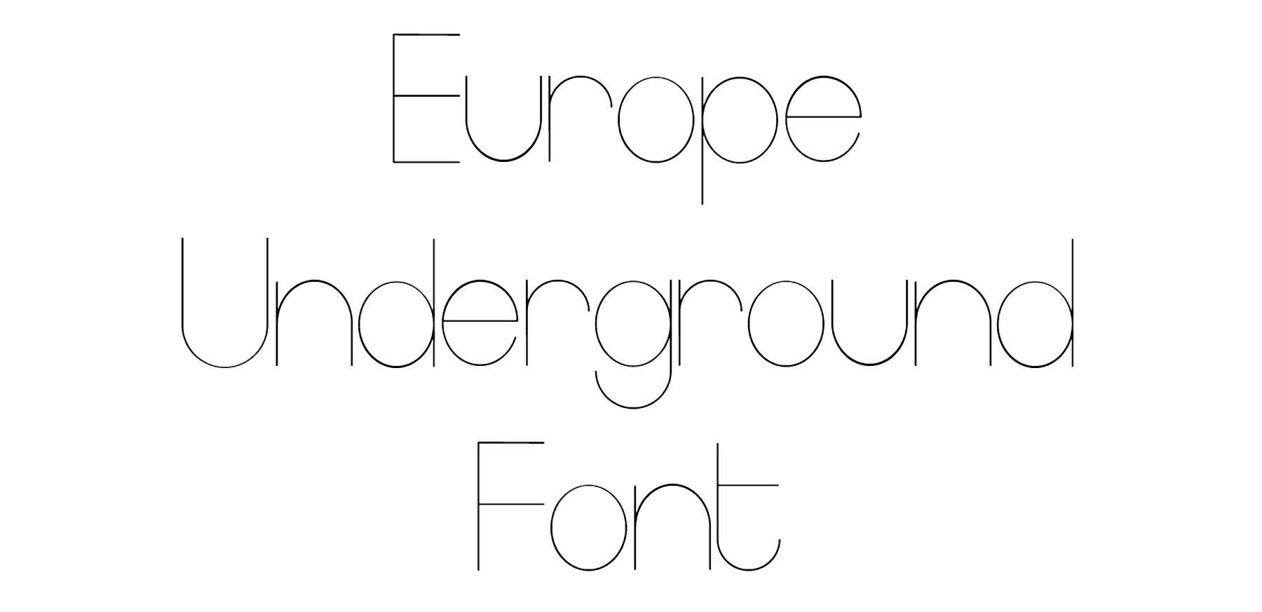 Europe Underground Font Download