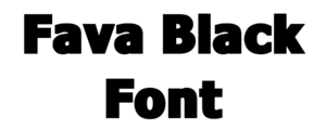 Fava Black Font Download