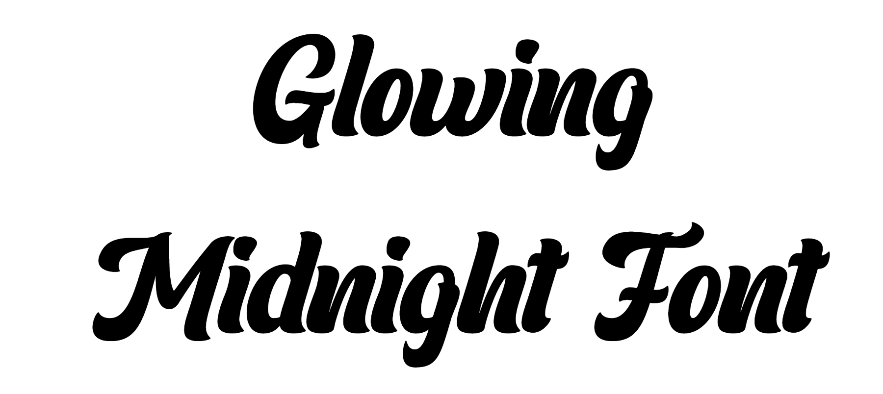 Glowing Midnight Font Download