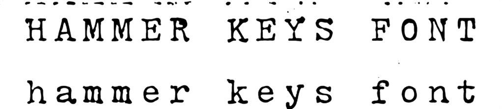 Hammer Keys Font Download