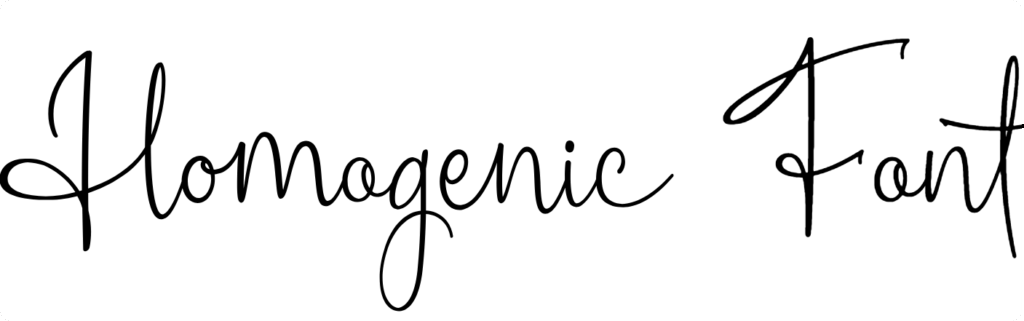 Homogenic Font Download