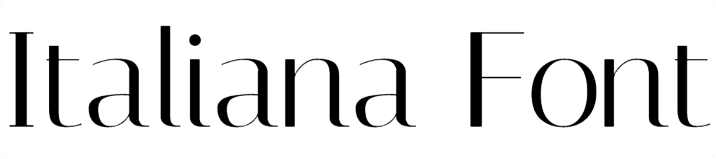 Italiana Font Download