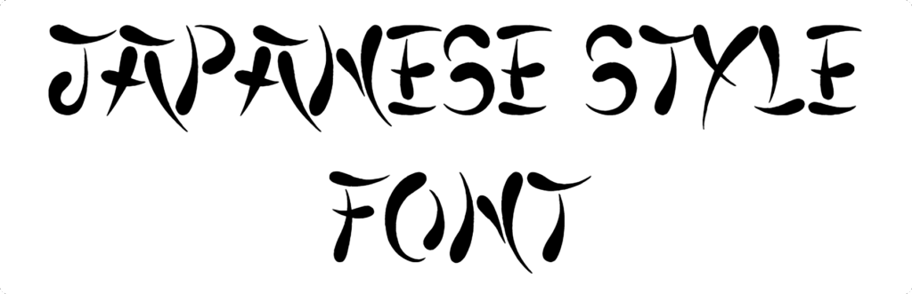 Japanese Style Font Download