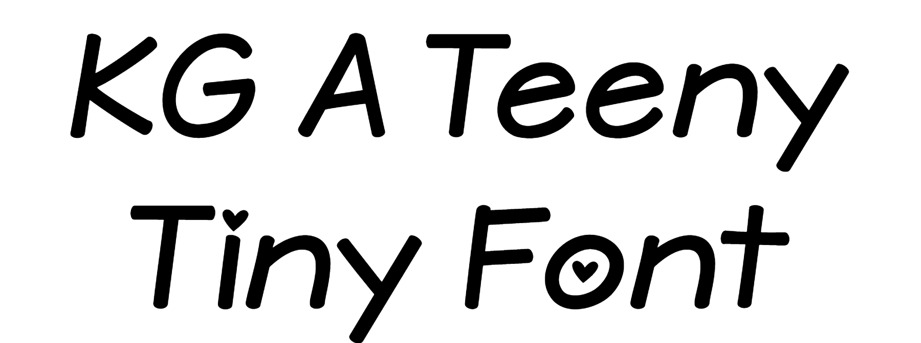 KG A Teeny Tiny Font Download