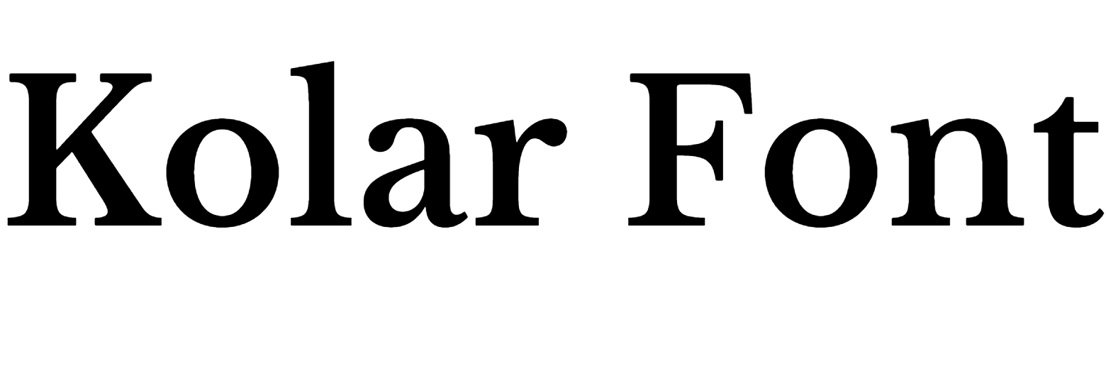 Kolar Font Download