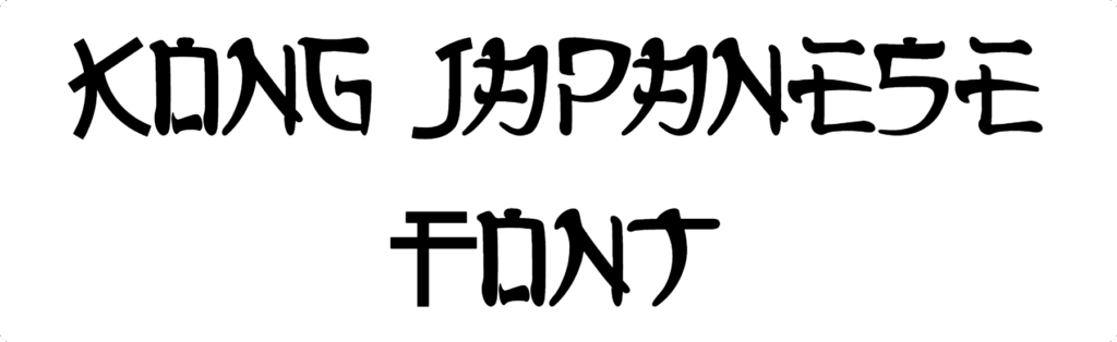 Kong Japanese Font Download