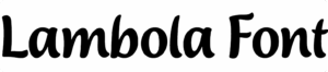 Lambola Font Download