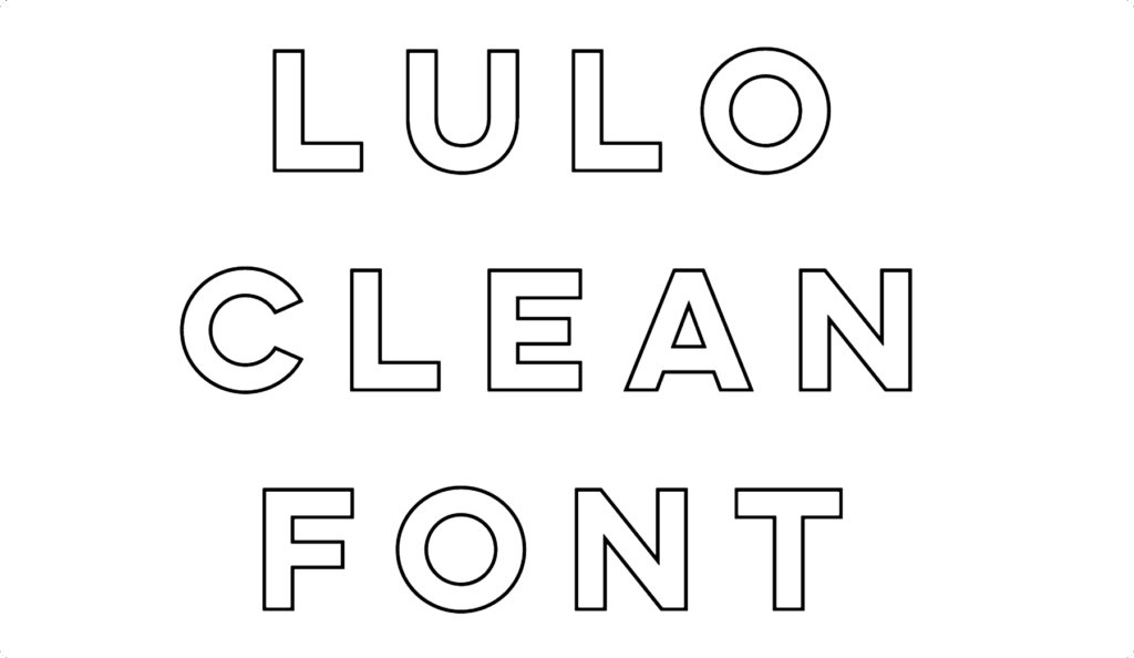 Lulo Clean Font Download
