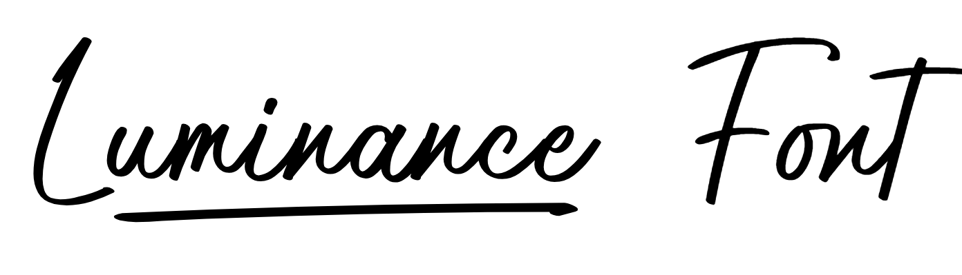 Luminance Font Download