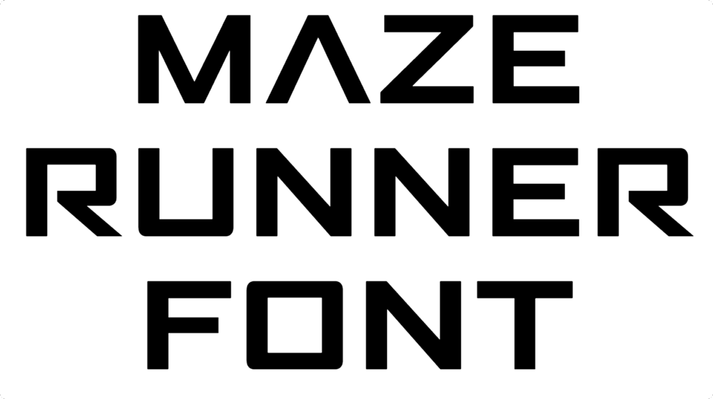 MAZE RUNNER Font Download