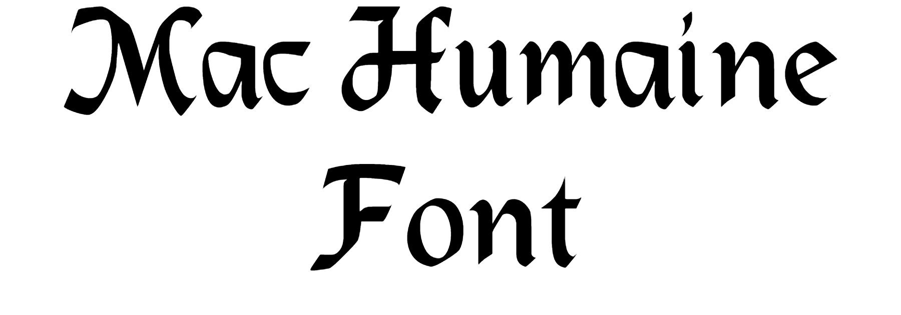 Mac Humaine Font Download