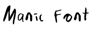 Manic Font Download