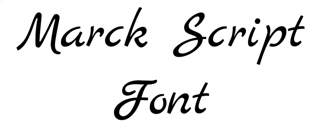 Marck Script Font Download
