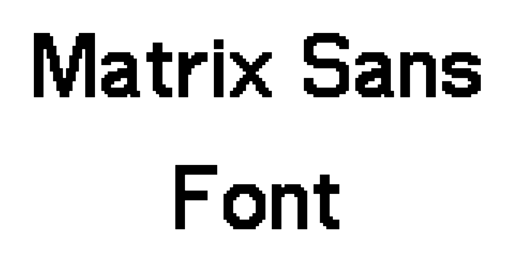 Matrix Sans Font Download