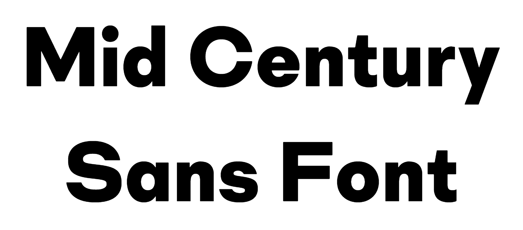 Mid Century Sans Font Download