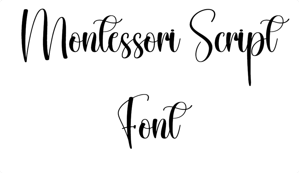 Montessori Script Font Download