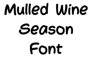 Mulled Wine Season Font Download