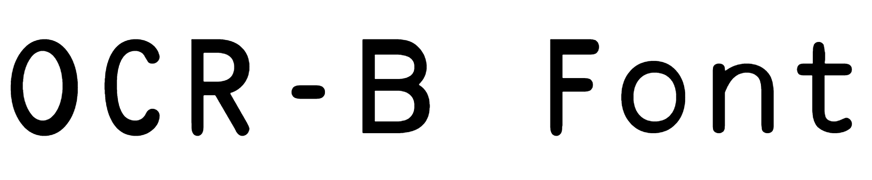 OCR-B Font Download
