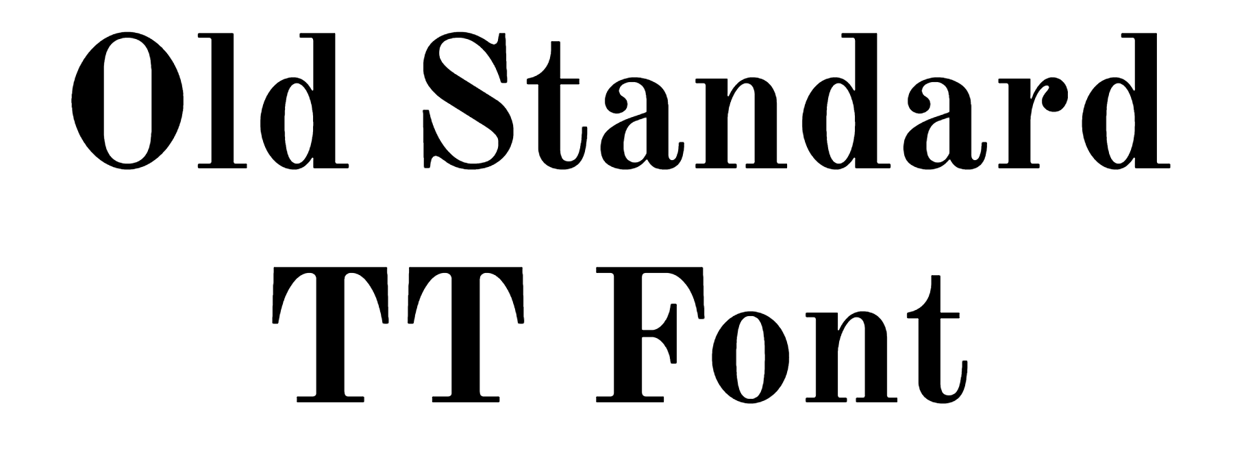 Old Standard TT Font Download