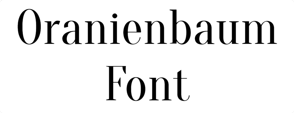 Oranienbaum Font Download