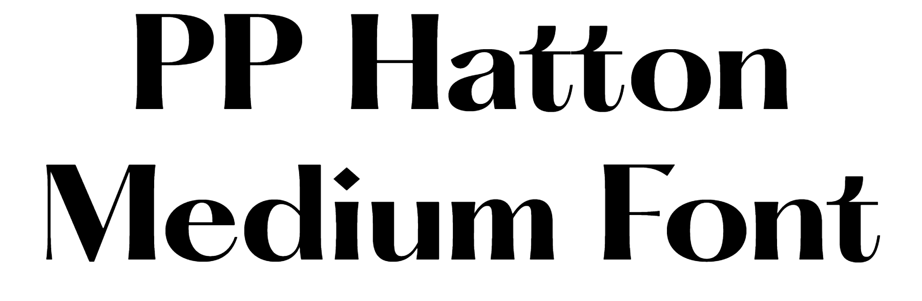 PP Hatton Medium Font Download