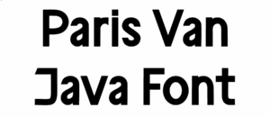 Paris Van Java Font Download