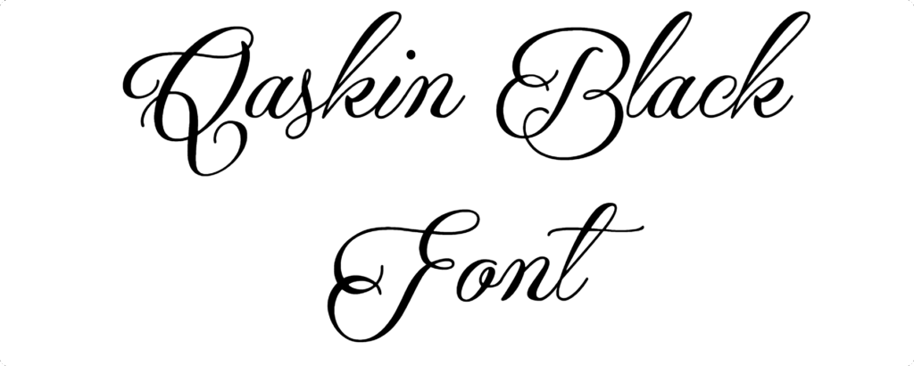Qaskin Black Font Download