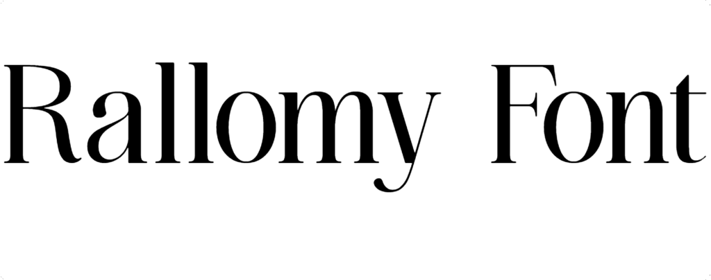 Rallomy Font Download