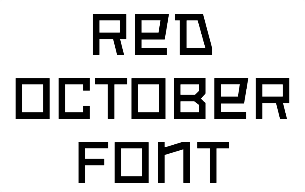 Red October Font Download