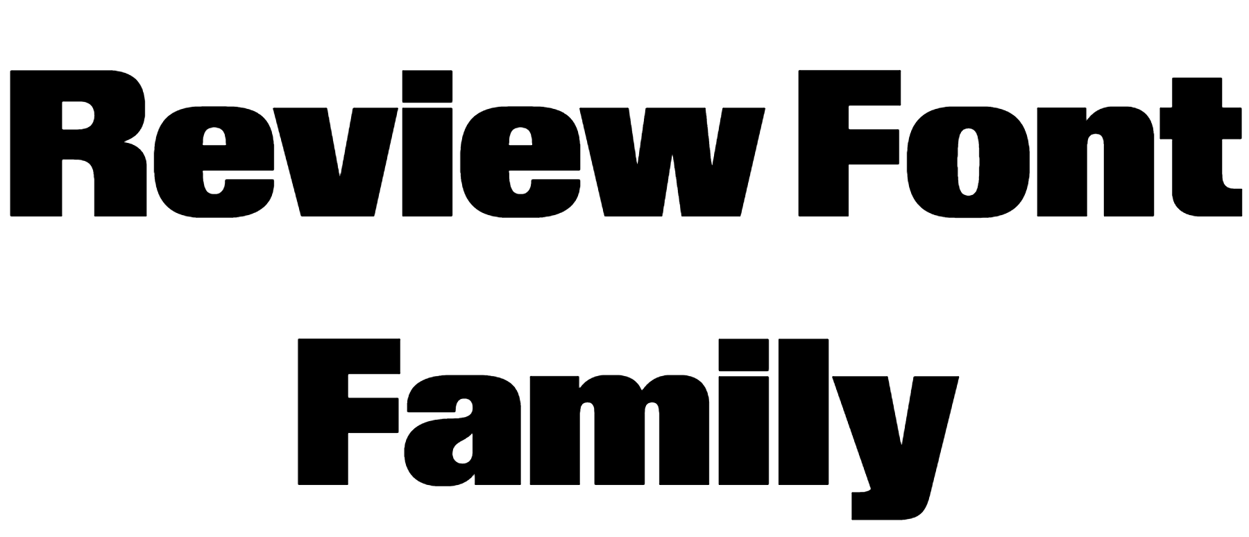 Review Font Download