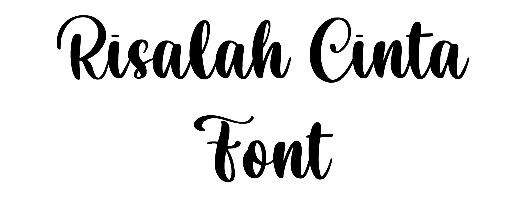 Risalah Cinta Font Download