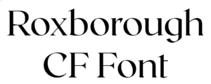 Roxborough CF Font Download