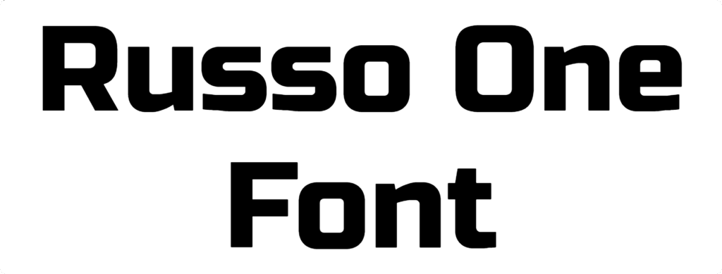 Russo One Font Download
