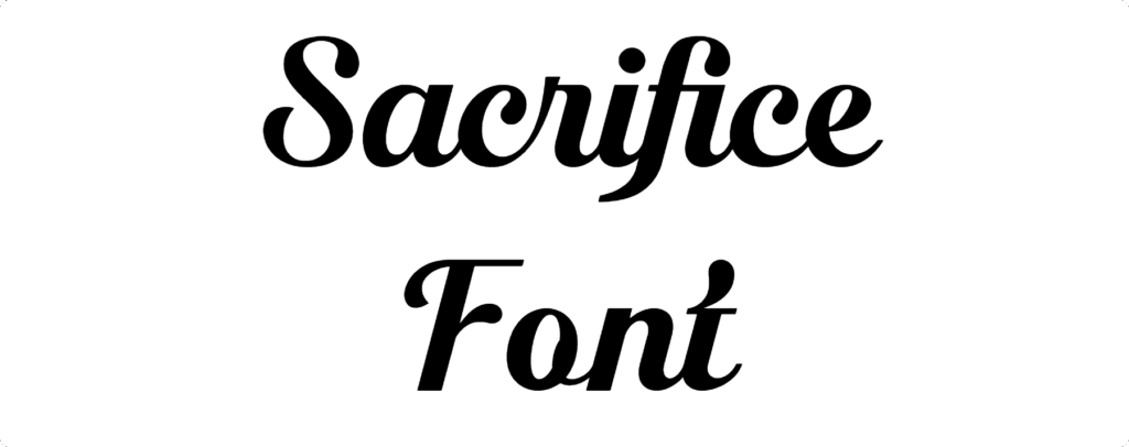 Sacrifice Font Download
