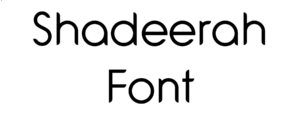 Shadeerah Font Download