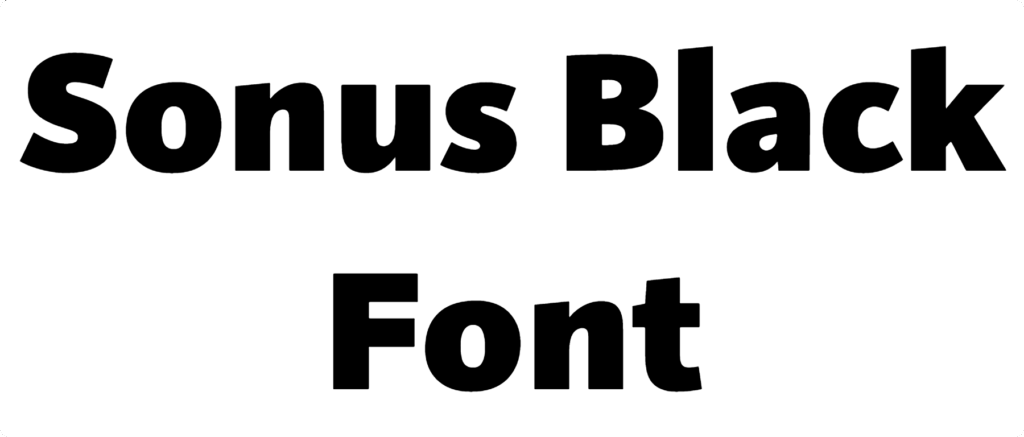 Sonus Black Font Download
