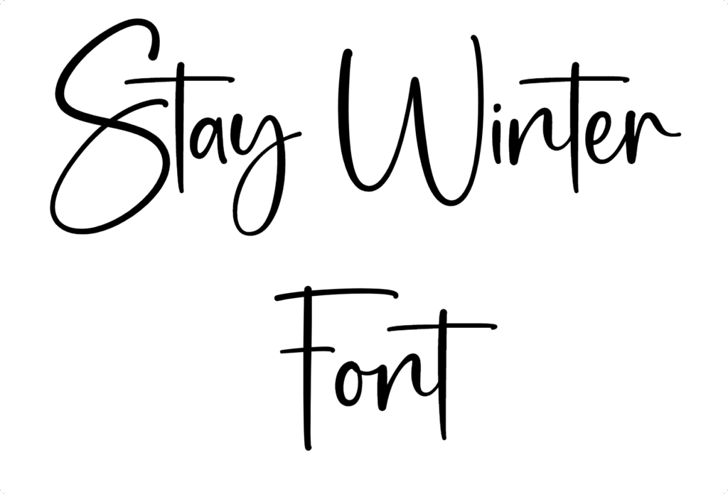 Stay Winter Font Download