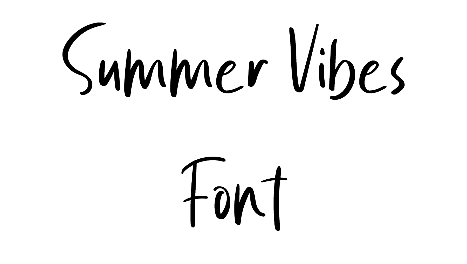 Summer Vibes Font Download