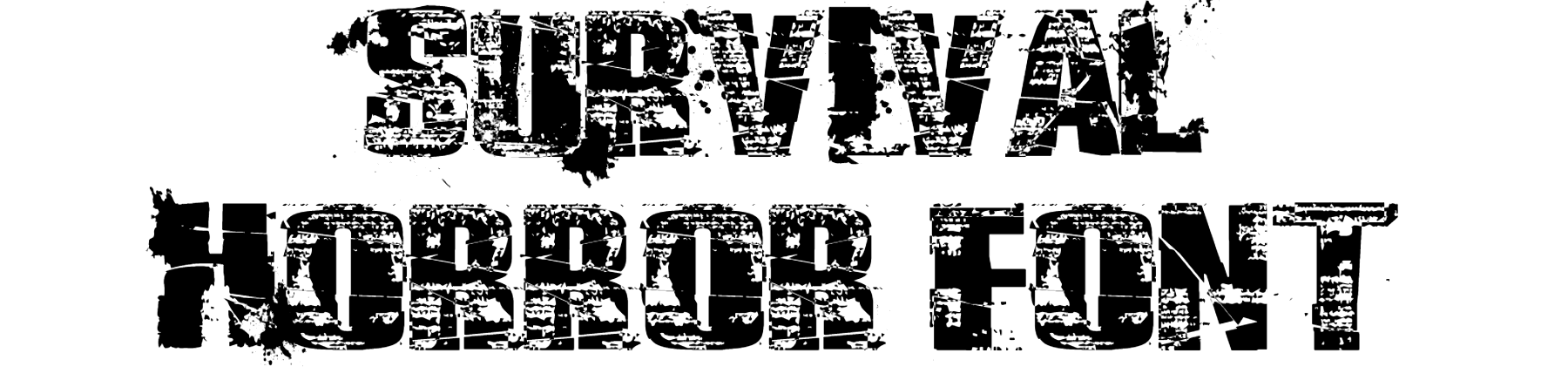 Survival Horror Font Download