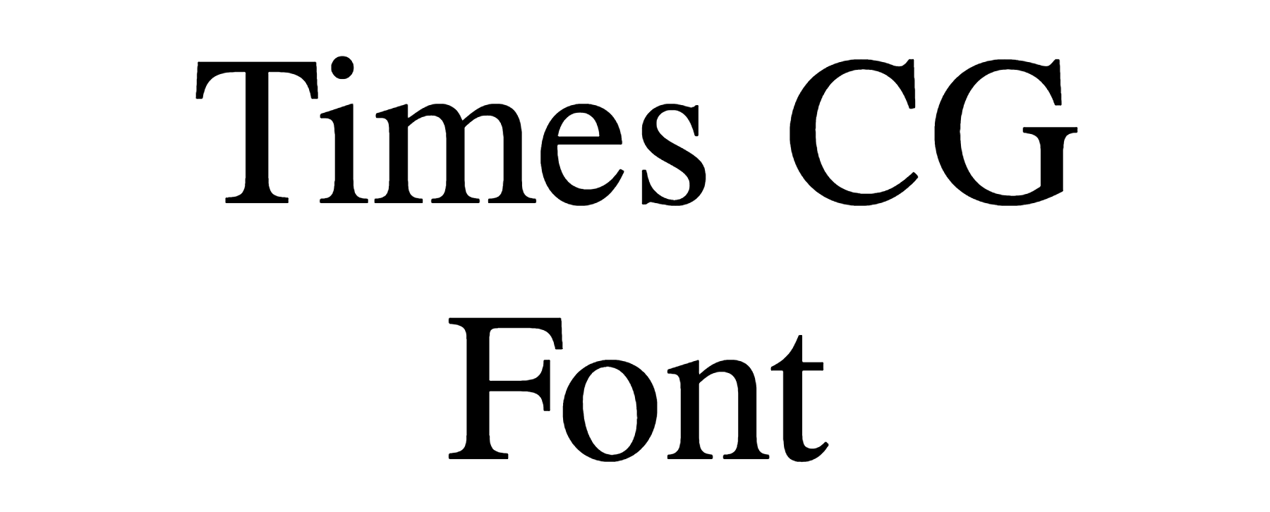Times CG Font Download