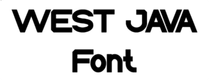 WEST JAVA Font Download