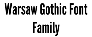 Warsaw Gothic Font Download